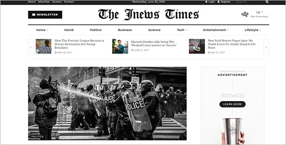 Multipurpose Newspaper WordPress Theme