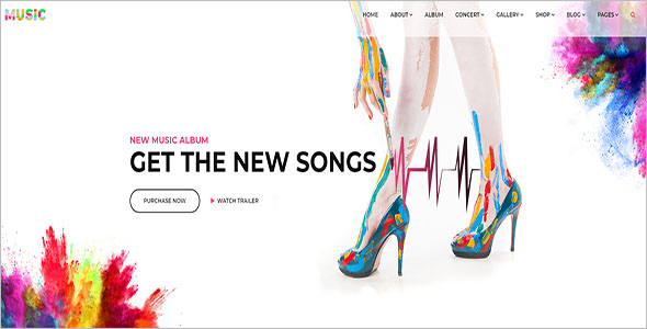 Music School Bootstrap Template