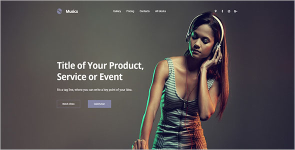 Best Music Bootstrap Template
