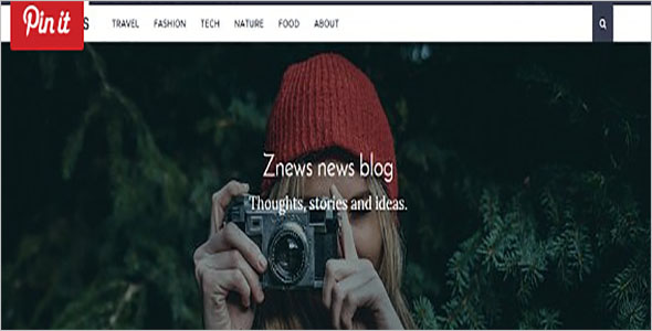 News Magazine Bootstrap Template