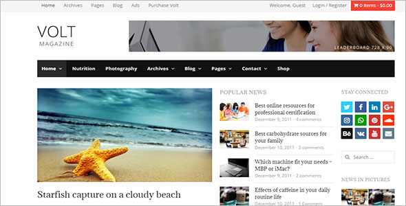 OnlineÂ  Newspaper WordPress Theme