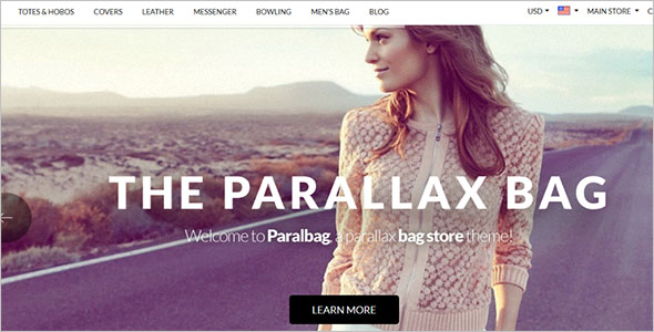 Parallax Magento Template