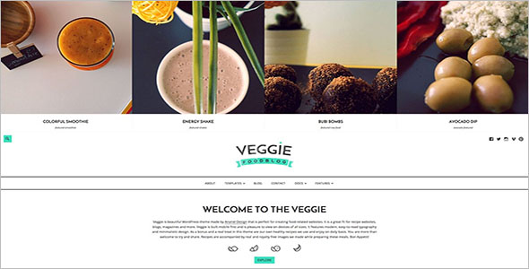 Perfect Food Blog WordPress Theme