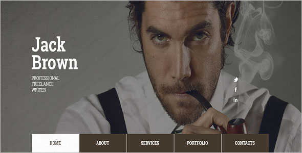 Personal Writer HTML5 Template