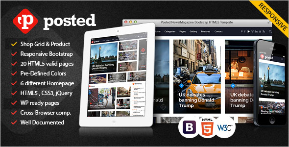 Popular News Bootstrap Template