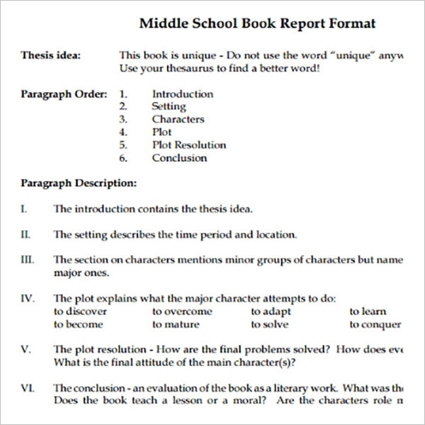 Primary School Report Template