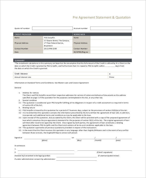 Professional Quotation Template