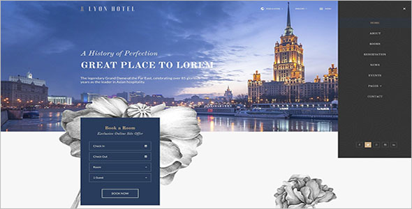 Resort Website PSD Template