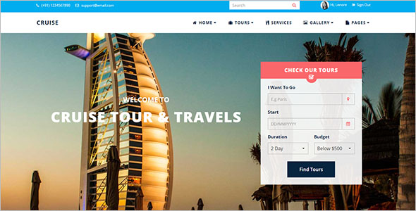 34+ Tours & Travel Website Templates Free Responsive Themes