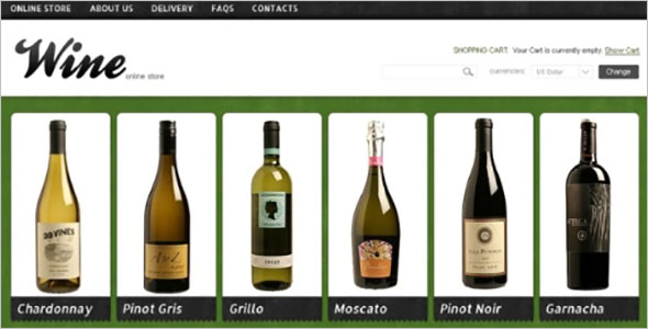 Responsive Wine VirtueMart Template