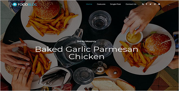 Responsive WordPress Food Blog Theme