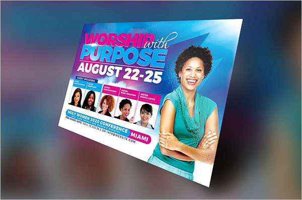 Revival Conference Church Flyer Template