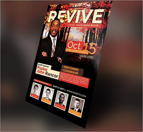 Revival Flyer Templates Free Sample Design Ideas - Creative Template