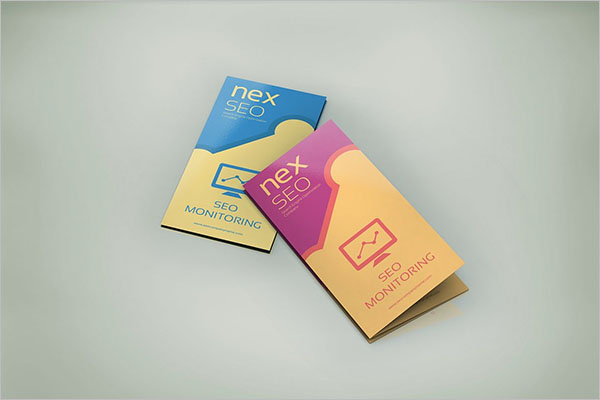 SEO Half Fold Brochure Template