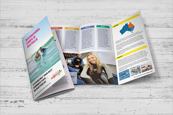 Sample Camp Brochure Template