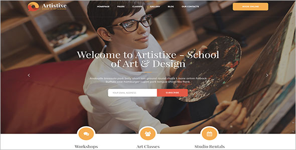 School Of Arts Website Design