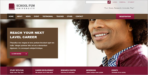 School PHP Website Template