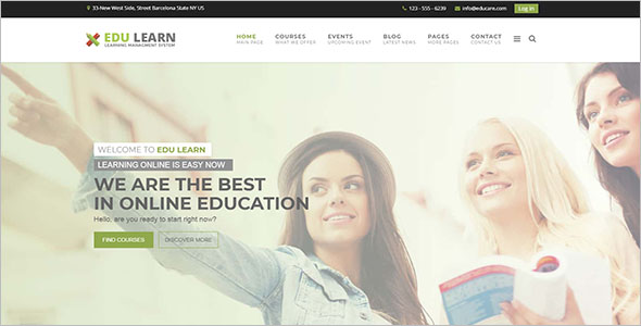 School Responsive Website Template
