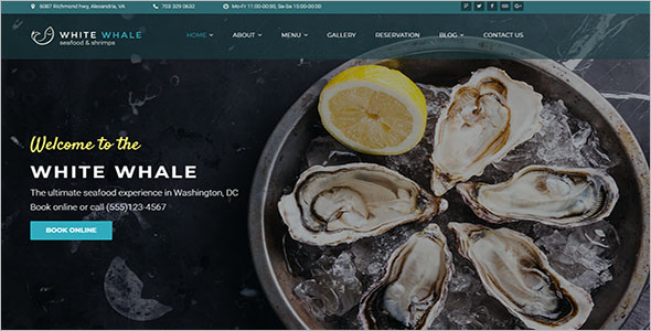 Sea Food Blog WordPress Theme