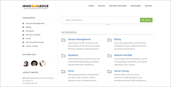 Simple Knowledge Base WordPress Theme