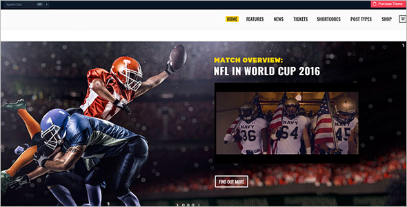 Sports Entertainment Website Template