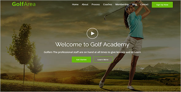 Sports School Landing Page Template