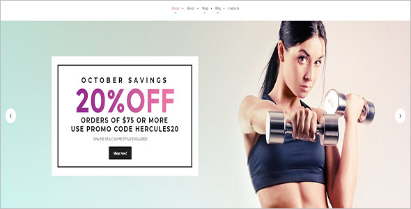 Sports Store Woocommerce Template