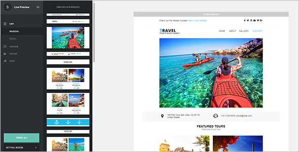 Tour & Travel Email Template