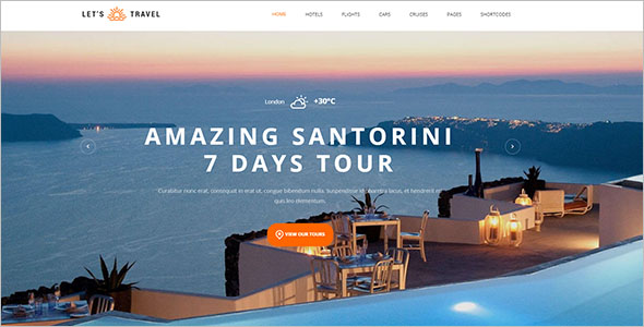 Travel Booking Site Template