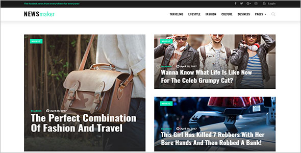 Trending Newspaper WordPress Theme