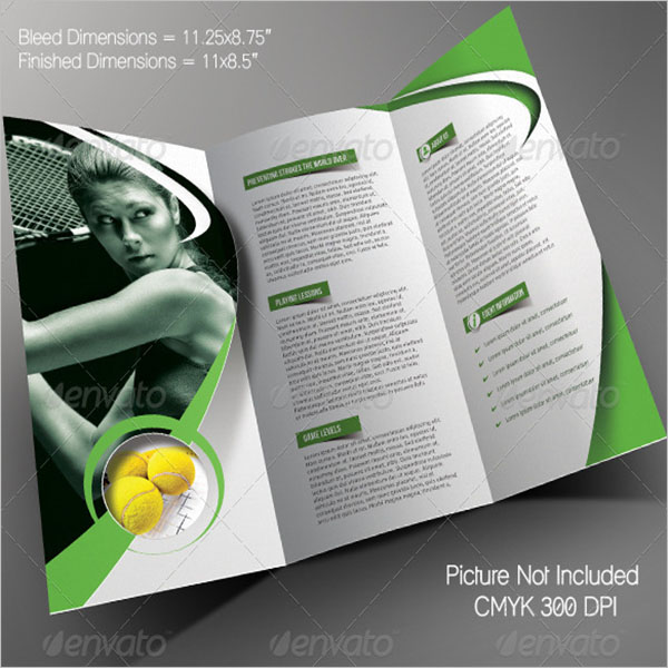 Tri-Fold Basketball Brochure Template