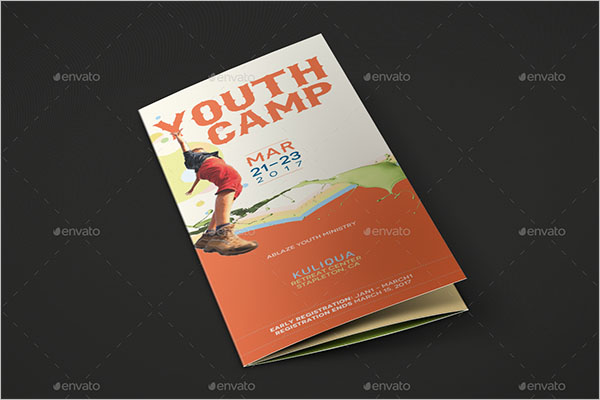 Tri-Fold Camp Brochure Template