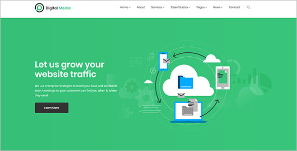 Unique Internet Marketing Landing Web Theme