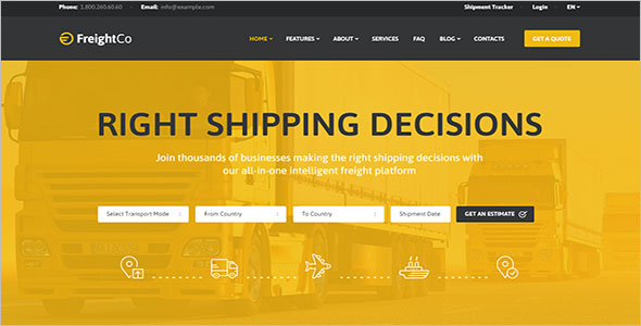 Warehousing WordPress Theme
