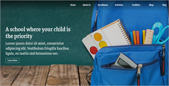 WordPress School Website Theme