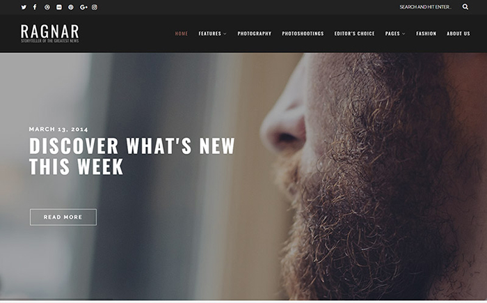 Ragnar - A Bold WordPress Theme