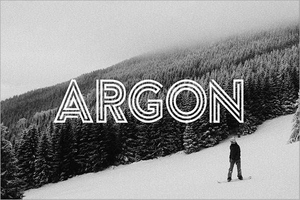 Argon Font Design