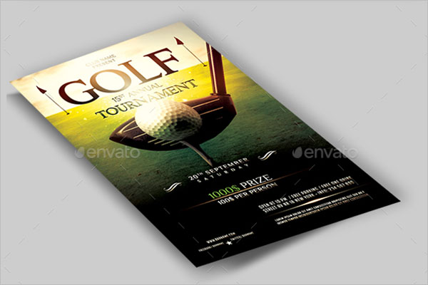 Blank Golf Flyer Template