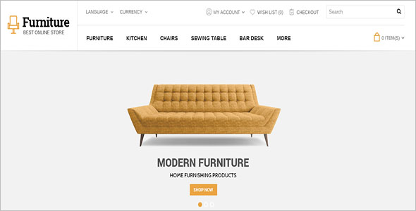 Ecommerce Furniture WordPress Theme