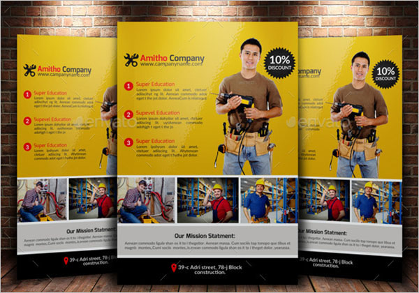 Editable Plumber Flyer Template