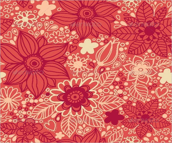 Floral Print Wallpaper Texture