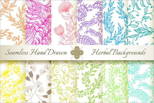 Floral Textured Damask Design
