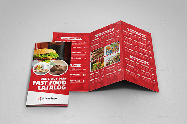 Food Brochure Design PSD