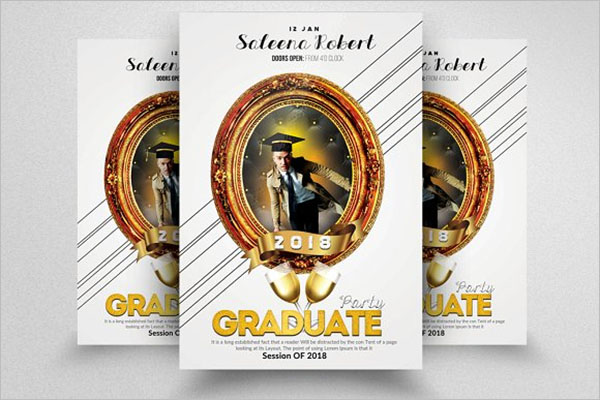 Graduation Announcement Flyer Template