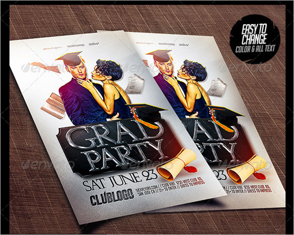 Graduation Background Flyer Template