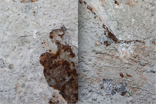 Grey Color Rust Metal Texture