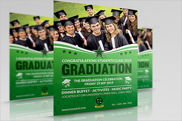 High School Graduation Flyer Template