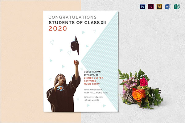 Latest Graduation Flyer Template