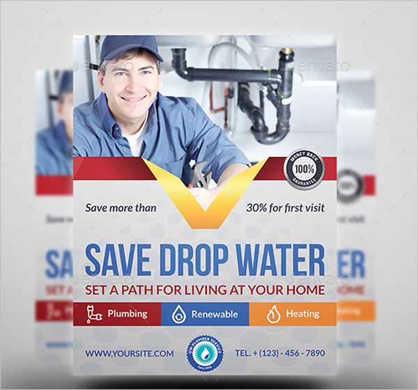 Leakage Plumber Flyer Template