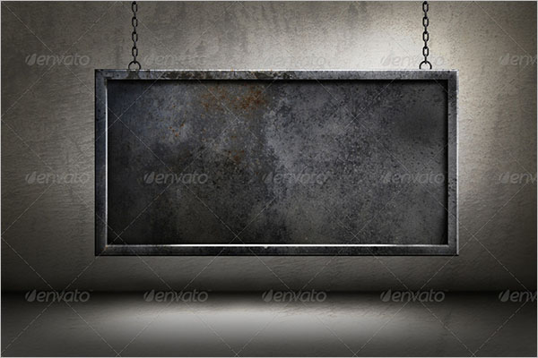 Metal Frame Hanging Poster Templates